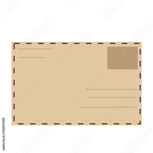 mail envelope no.21 - part of brown envelope clipart collection