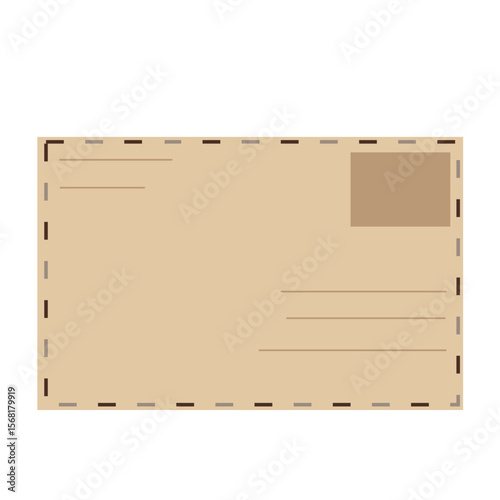 mail envelope no.20 - part of brown envelope clipart collection