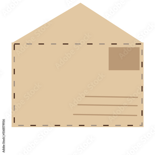 mail envelope no.18 - part of brown envelope clipart collection