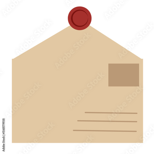 mail envelope no.17 - part of brown envelope clipart collection