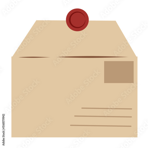 mail envelope no.16 - part of brown envelope clipart collection