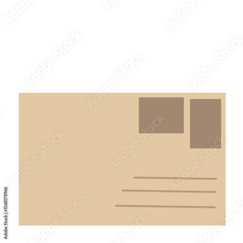 mail envelope no.14 - part of brown envelope clipart collection