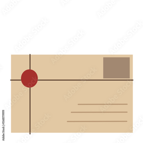 mail envelope no.11 - part of brown envelope clipart collection
