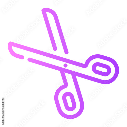 scissor gradient icon