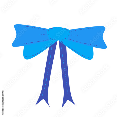 blue ribbon bow