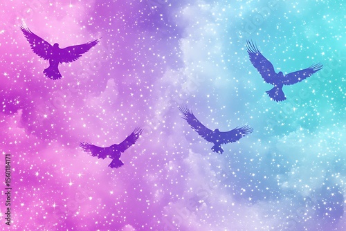night sky with clouds