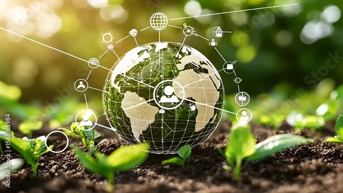 Global Sustainability:  A Connected World Thriving Through Green Technology and Sustainable Agriculture