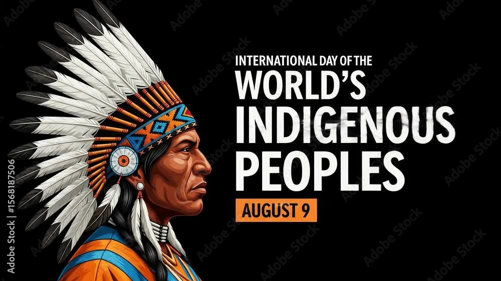 Celebrate International Day of the World's Indigenous Peoples on August 9 with a powerful image of a Native American leader. Celebrate International Day of the World's Indigenous Peoples on August 9 with a powerful image of a Native American leader.