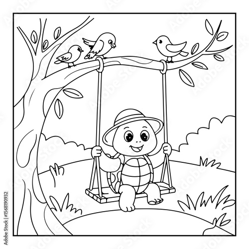 coloring book for kids with animals