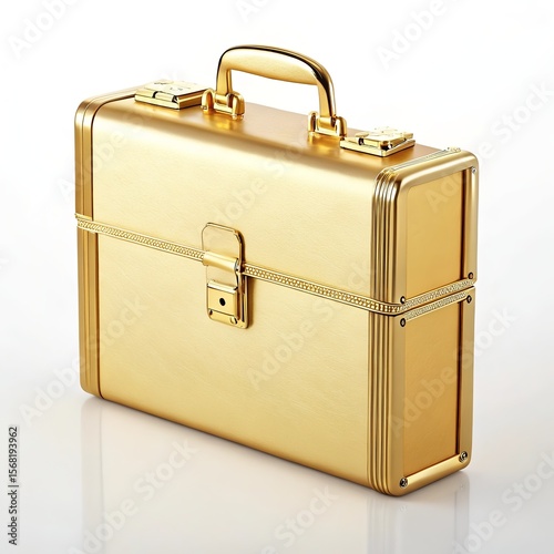 metal case isolated on white background