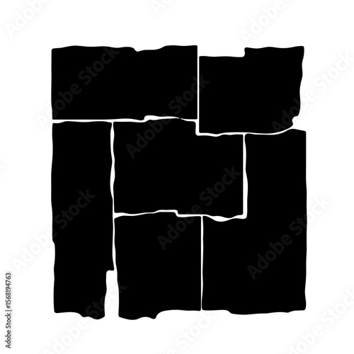 Silhouette of acoustic wall panels, sound treatment and echo control