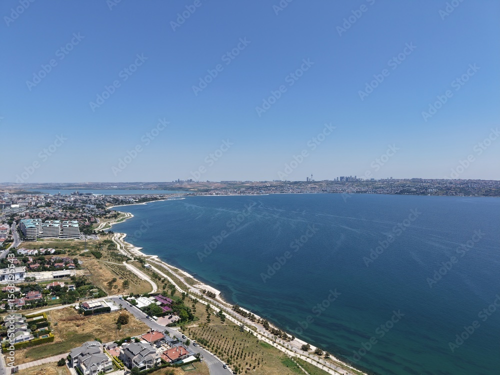 Fototapeta premium Aerial view of the area