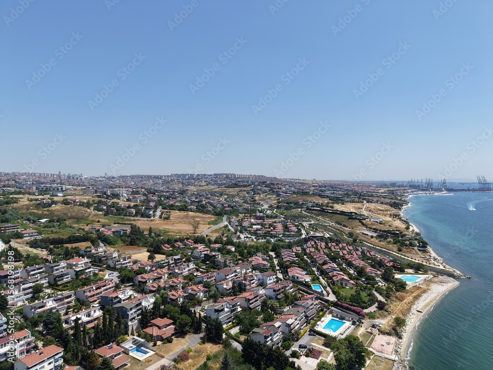 Fototapeta premium Aerial view of the area