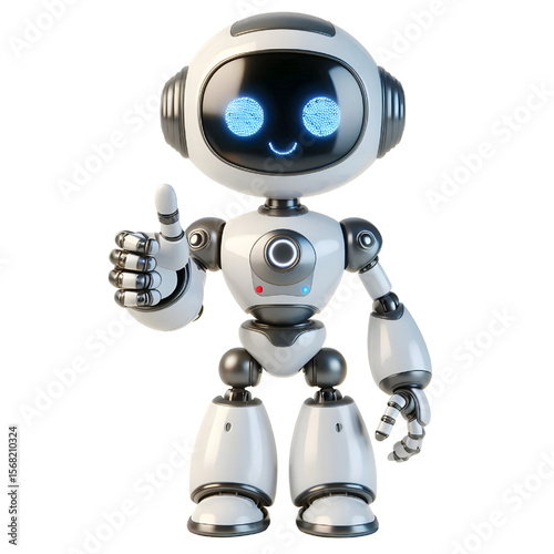 Cutout Robot on transparent background