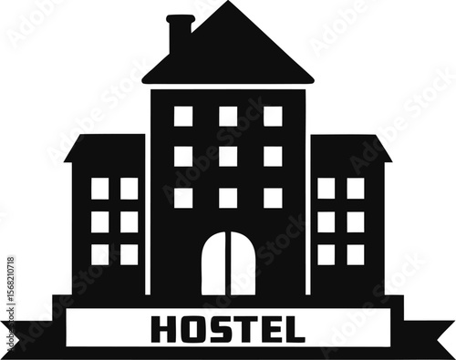 Hostel Icon Vector Illustration 