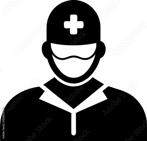 Surgeon Icon Vector Illustration 