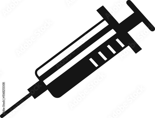 Syringe Icon Vector Illustration 