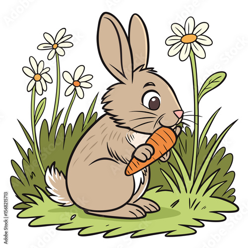 rabbit with easter egg
