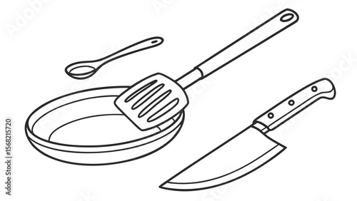 cooking tools pan spatula