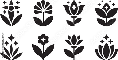 Floral Nature Organic Plant Icons