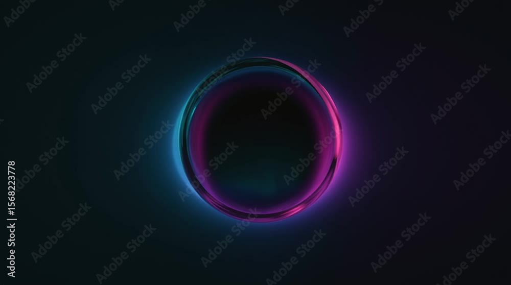 Minimalist animation of a floating glass sphere suspended in space. Futuristic and surreal atmosphere—ideal for tech visuals, science fiction, branding concepts, or abstract motion design.
