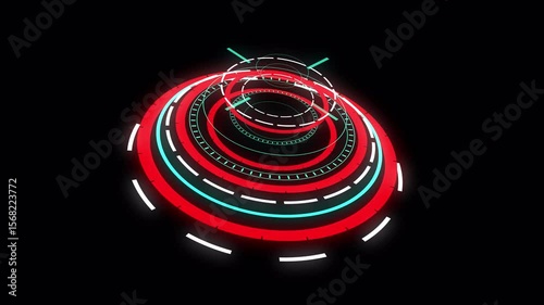 Futuristic Sci-Fi HUD Interface Animation | Tech Screen UI Overlay