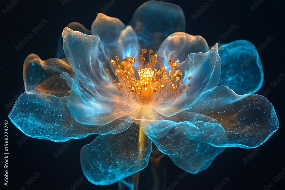 Obraz premium a perfectly symmetrical flower