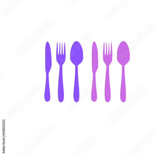 Spoon icon-  Kitchen utensil, dinning & cooking tools.