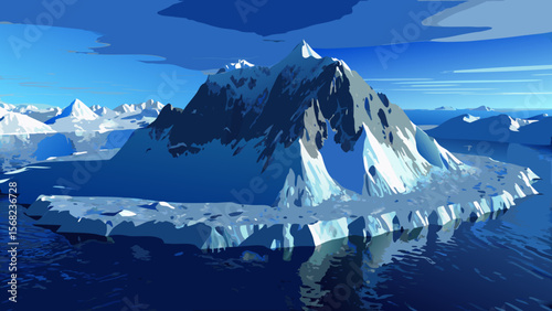 iceberg in the sea