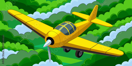 vector illustration of an airplane
