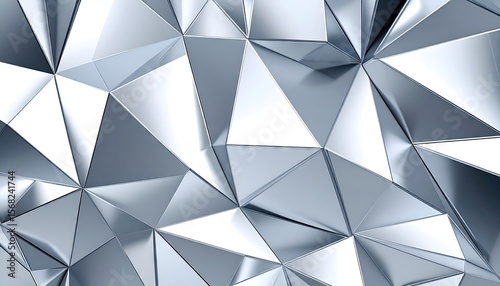 Abstract metallic polygonal background