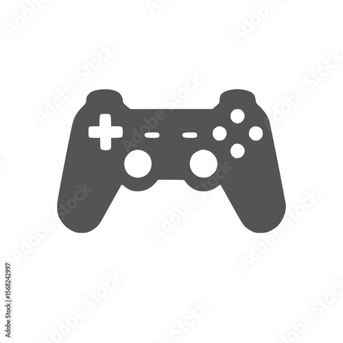 Game controller icon-  video gaming console & entertainment.