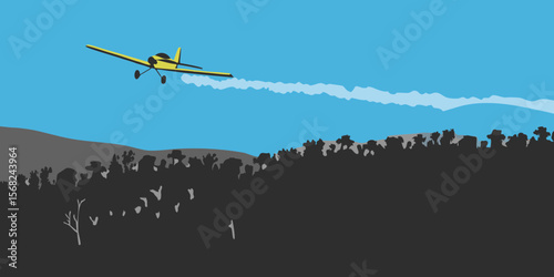 Military aircraft, including planes and helicopters, in flight across a blue sky