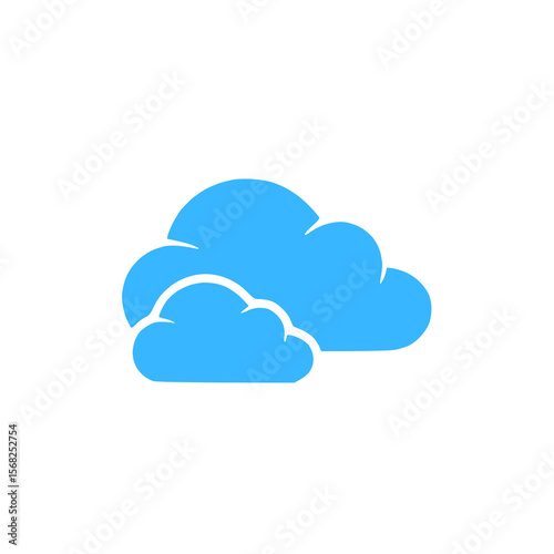Snow weather icon- winter snowfall & cold climate symbol & cloud icon- weather sky& forecast symbol.