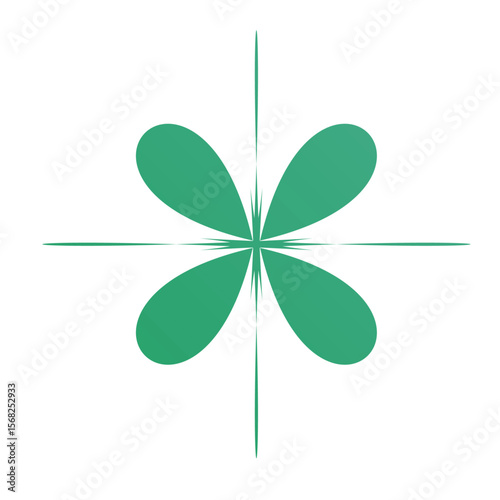 illustration of a leaf clover isolated on a transparent background