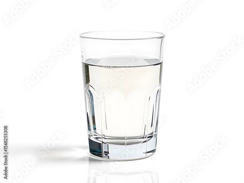 Wallpaper Mural Glass of Fresh Water on White Background Torontodigital.ca