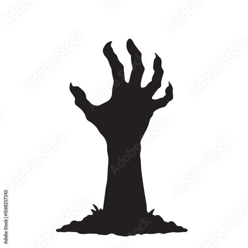 vector zombie hand silhouette 