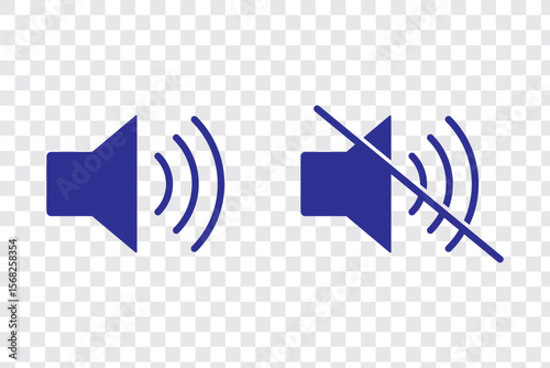 Speaker volume icon in trendy flat style design. Vector graphic illustration. Suitable for website design, logo, app, and ui. EPS 10.