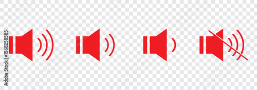 Speaker volume icon in trendy flat style design. Vector graphic illustration. Suitable for website design, logo, app, and ui. EPS 10.