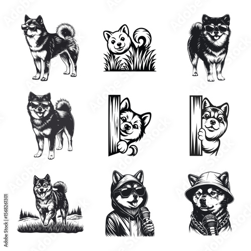 Shiba Inu dog svg