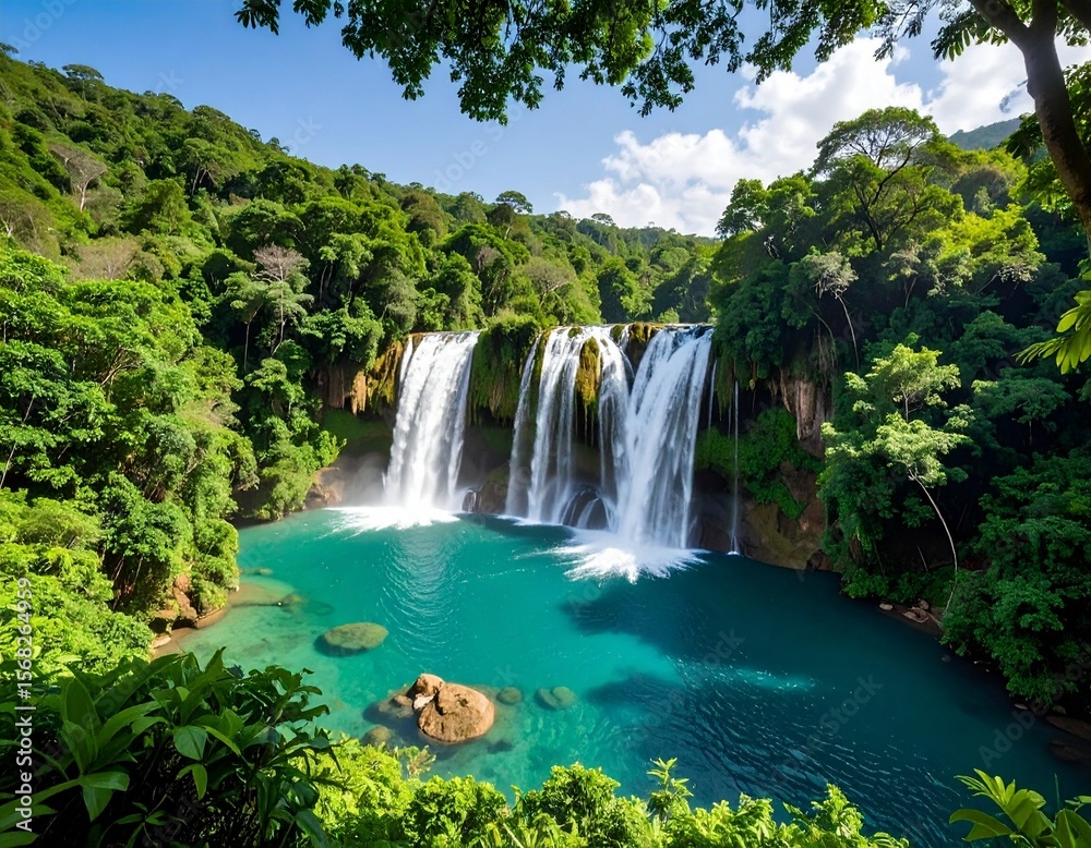 Fototapeta premium waterfall in the forest