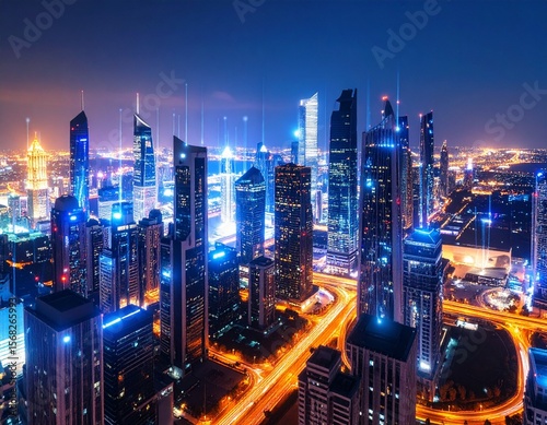 night city skyline