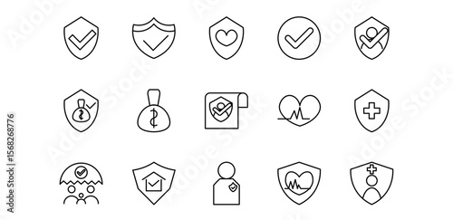 insurance icon pack illustration