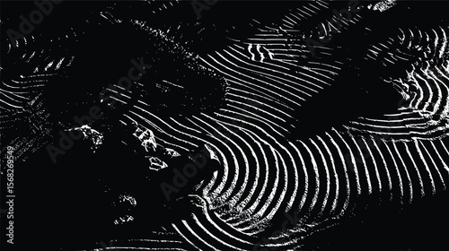 Abstract vector textured dark grunge pattern design