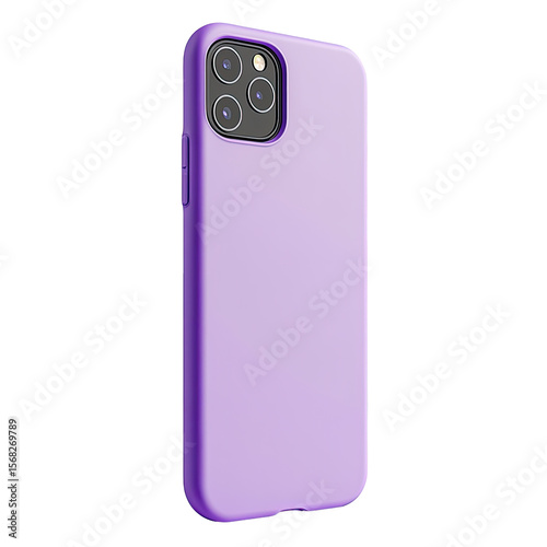 Purple phone case, back view