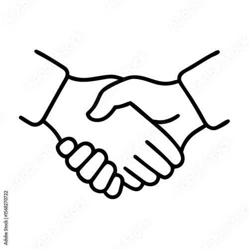 handshake icon vector illustration
