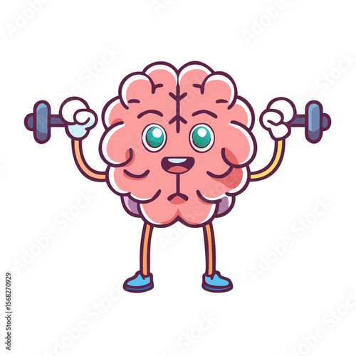 Wallpaper Mural cartoon sheep with a big brain Torontodigital.ca