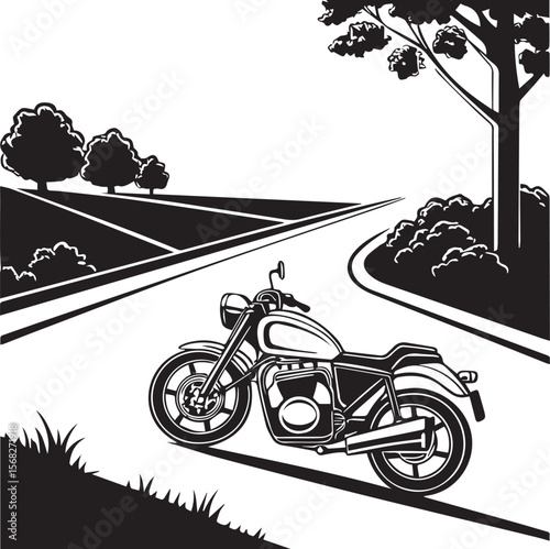 motorcycle on the road