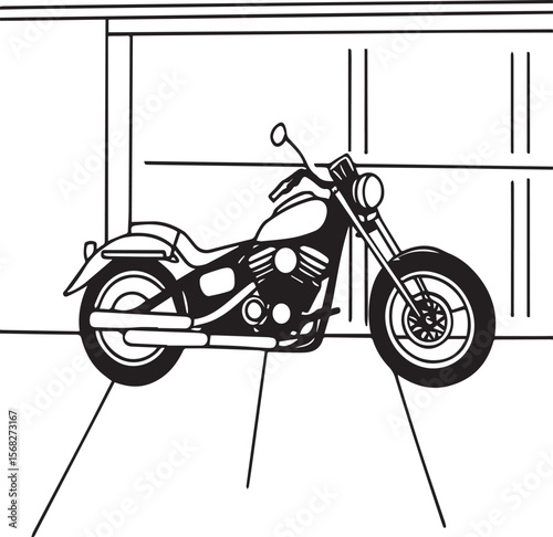 motorcycle vector illustration