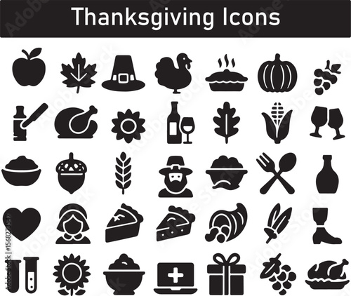 Thanksgiving Icons Collection